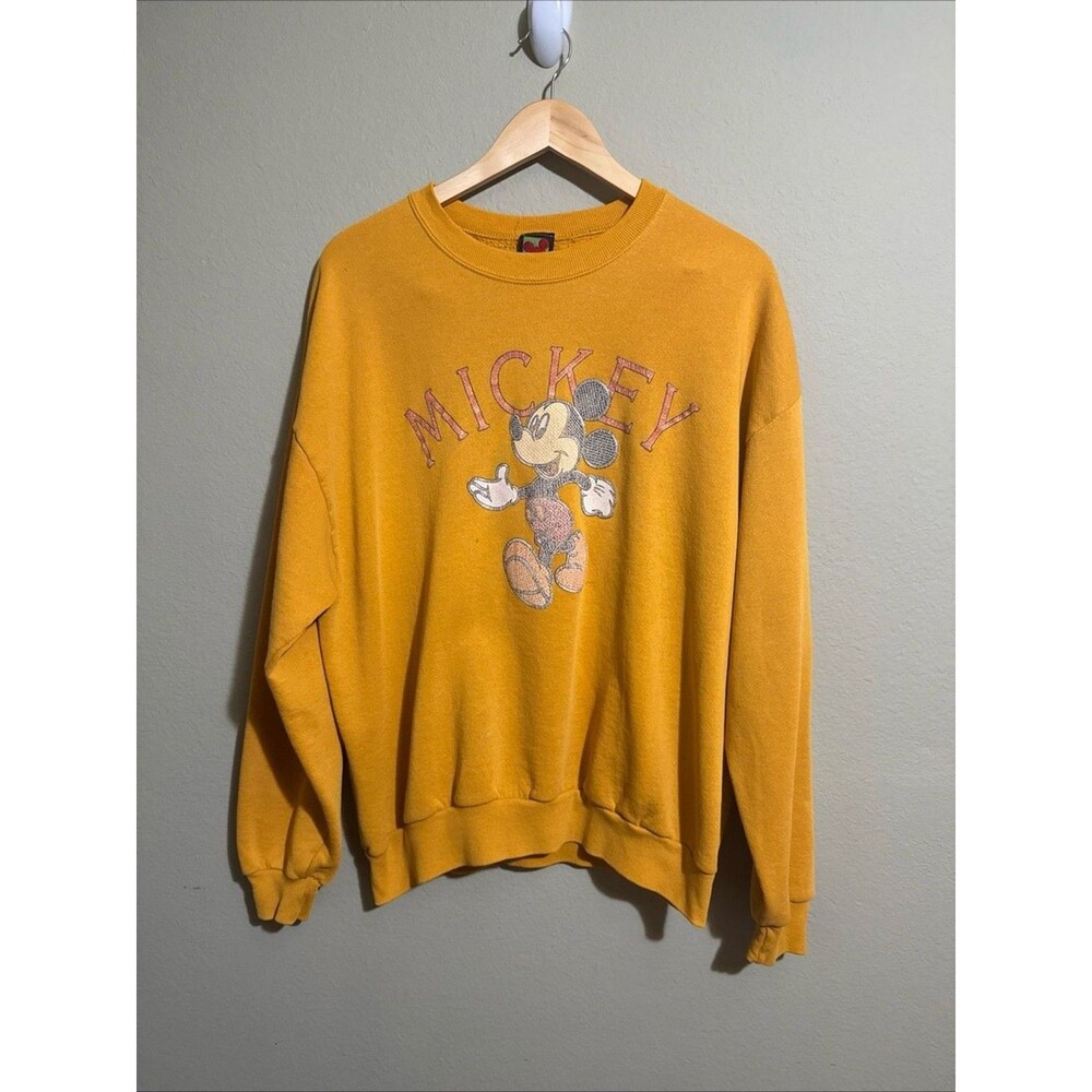 Vintage Disney Mickey Mouse Sweatshirt Mens XL Crewneck Made USA 90s Classic
